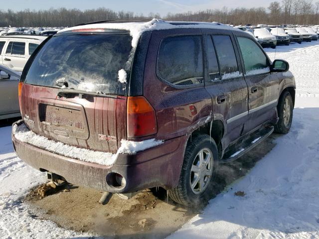 1GKDT13S372164048 - 2007 GMC ENVOY BURGUNDY photo 4