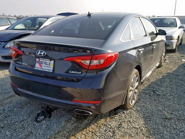 5NPE34AF7HH497375 - 2017 HYUNDAI SONATA SPO BLACK photo 4