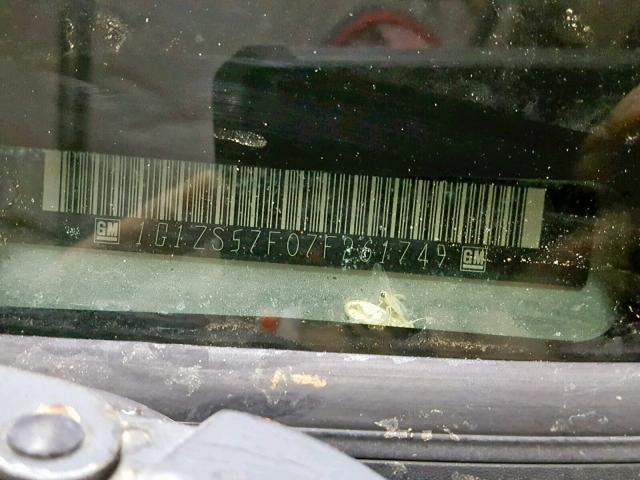 1G1ZS57F07F261749 - 2007 CHEVROLET MALIBU LS SILVER photo 10