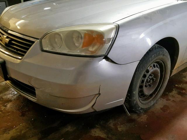 1G1ZS57F07F261749 - 2007 CHEVROLET MALIBU LS SILVER photo 9