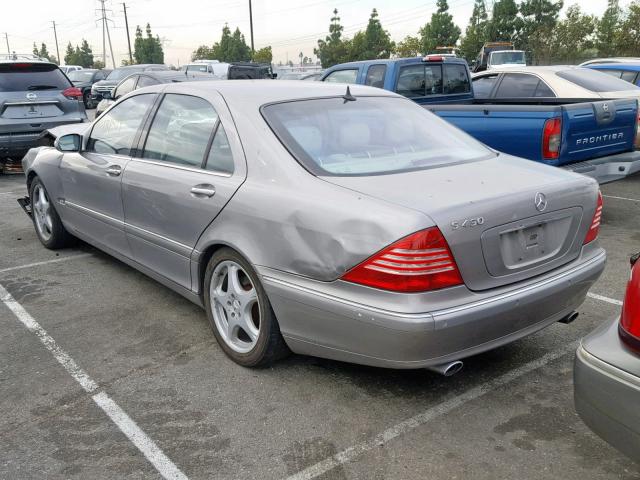 WDBNG70J73A356221 - 2003 MERCEDES-BENZ S 430 SILVER photo 3