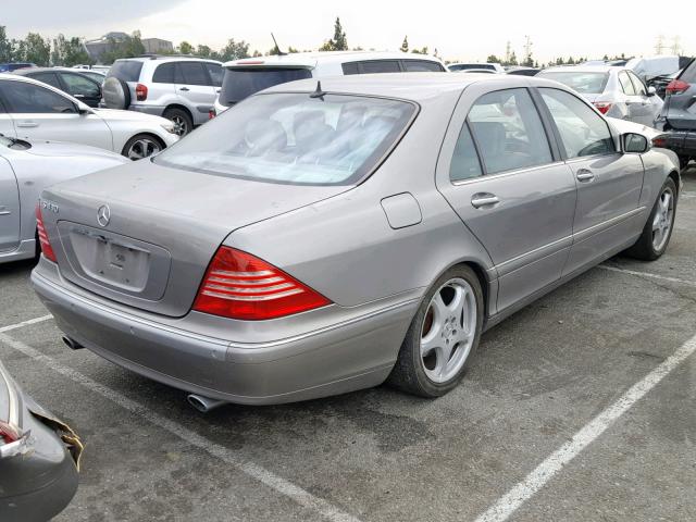 WDBNG70J73A356221 - 2003 MERCEDES-BENZ S 430 SILVER photo 4