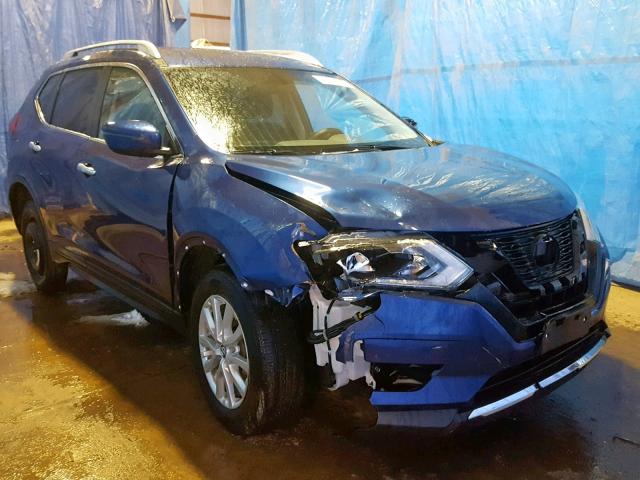 5N1AT2MV6JC801055 - 2018 NISSAN ROGUE SV BLUE photo 1