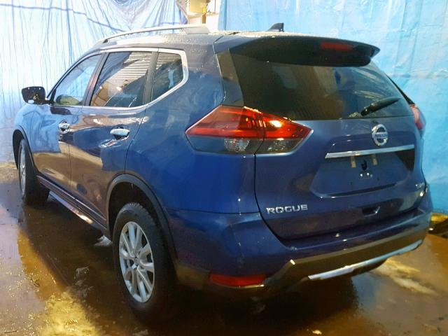 5N1AT2MV6JC801055 - 2018 NISSAN ROGUE SV BLUE photo 3