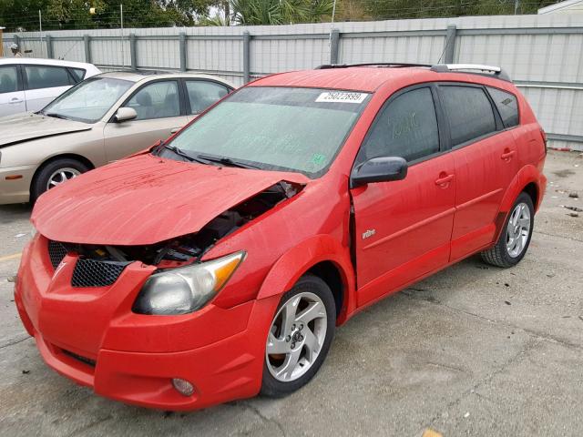 5Y2SL62814Z462705 - 2004 PONTIAC VIBE RED photo 2