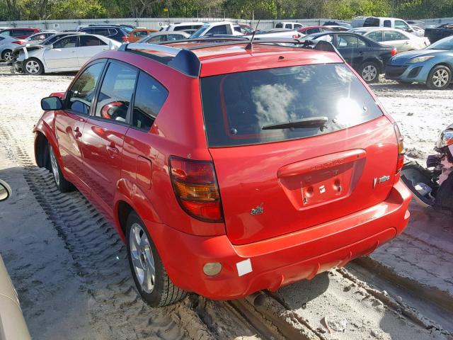 5Y2SL62814Z462705 - 2004 PONTIAC VIBE RED photo 3