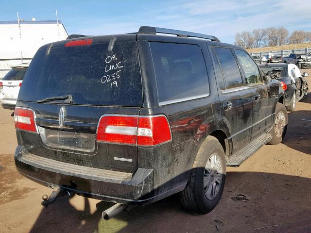 5LMFU28538LJ09968 - 2008 LINCOLN NAVIGATOR BLACK photo 4