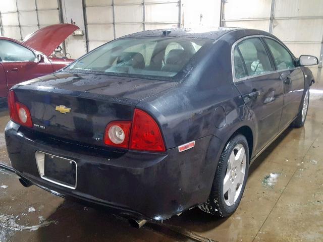 1G1ZJ57708F262901 - 2008 CHEVROLET MALIBU 2LT BLACK photo 4