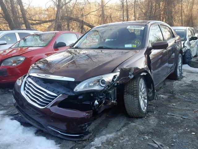 1C3CCBBB1DN694404 - 2013 CHRYSLER 200 TOURIN BROWN photo 2