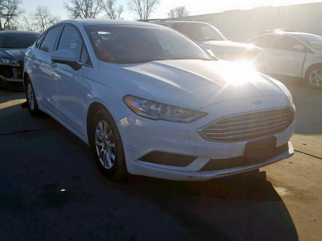 3FA6P0G74HR215956 - 2017 FORD FUSION S WHITE photo 1