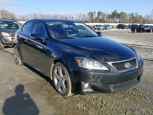 JTHBF5C29C5179212 - 2012 LEXUS IS 250 BLACK photo 1