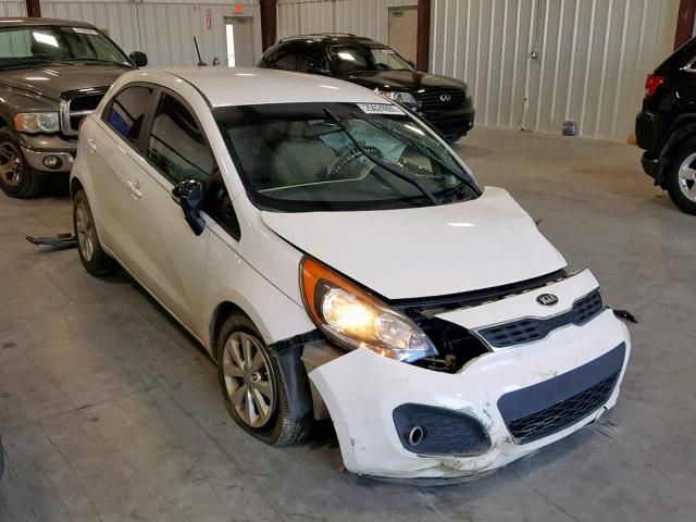 KNADN5A3XD6193170 - 2013 KIA RIO EX WHITE photo 1