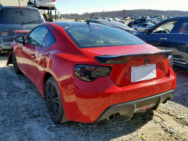 JF1ZNAA19D2730916 - 2013 TOYOTA SCION FR-S RED photo 3