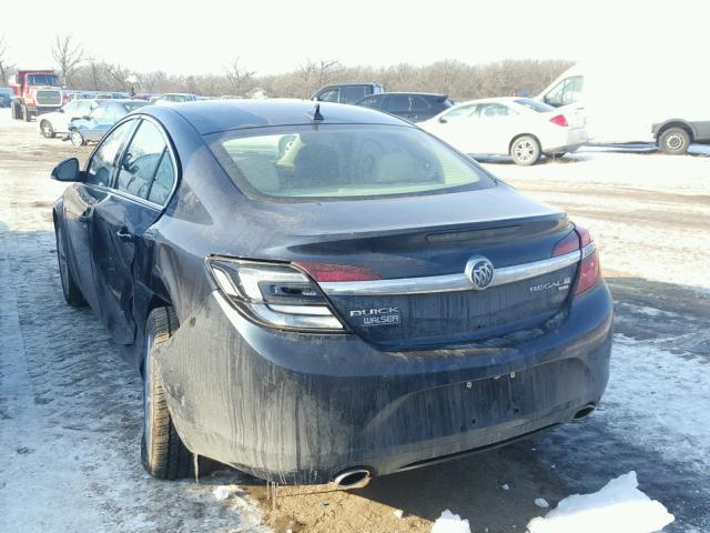 2G4GL5EXXE9319617 - 2014 BUICK REGAL BLUE photo 3