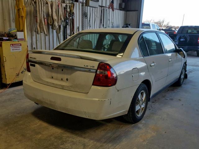 1G1ZT54895F154229 - 2005 CHEVROLET MALIBU LS WHITE photo 4