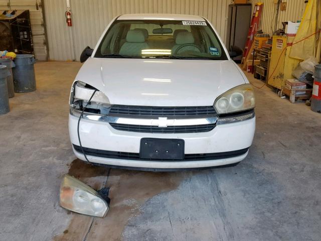 1G1ZT54895F154229 - 2005 CHEVROLET MALIBU LS WHITE photo 9