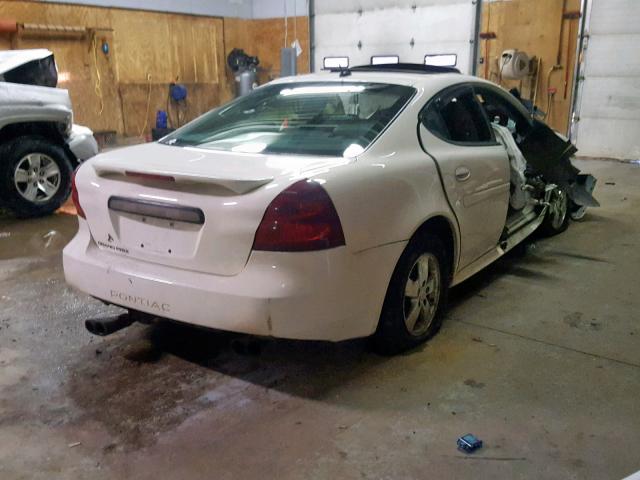 2G2WP582481177518 - 2008 PONTIAC GRAND PRIX WHITE photo 4