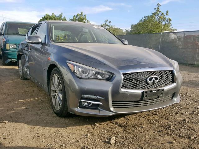 JN1BV7AP8EM687567 - 2014 INFINITI Q50 BASE GRAY photo 1