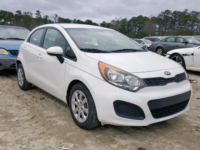 KNADM5A35D6198716 - 2013 KIA RIO LX WHITE photo 1