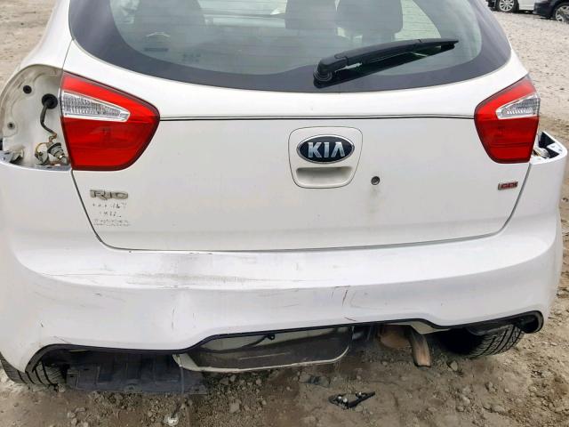 KNADM5A35D6198716 - 2013 KIA RIO LX WHITE photo 9