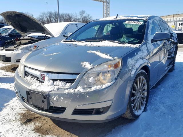 1G8ZV57778F123371 - 2008 SATURN AURA XR GRAY photo 2