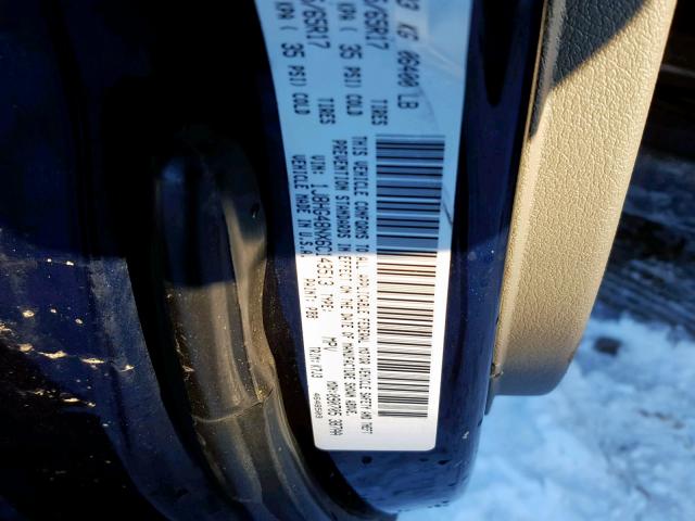 1J8HG48NX6C143513 - 2006 JEEP COMMANDER BLUE photo 10