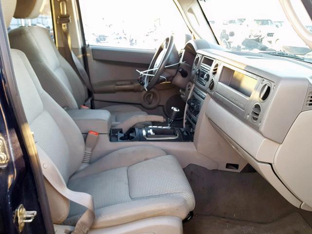 1J8HG48NX6C143513 - 2006 JEEP COMMANDER BLUE photo 5