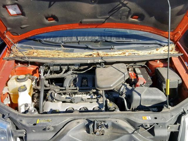 2FMDK49C37BB37261 - 2007 FORD EDGE SEL P ORANGE photo 7