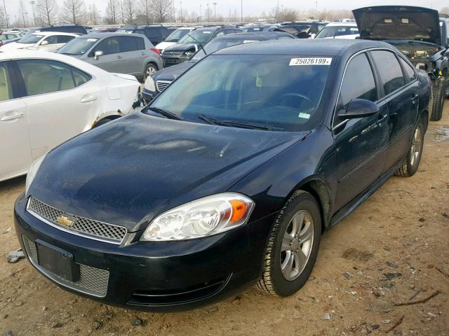 2G1WA5E32E1134651 - 2014 CHEVROLET IMPALA LIM BLACK photo 2