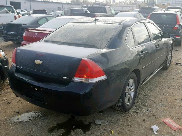 2G1WA5E32E1134651 - 2014 CHEVROLET IMPALA LIM BLACK photo 4