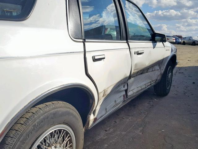 1G3AG55N5P6312436 - 1993 OLDSMOBILE CUTLASS CI WHITE photo 9