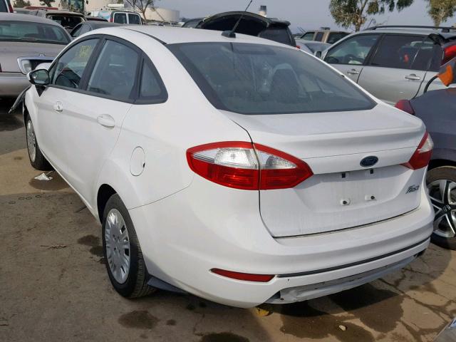 3FADP4AJ1EM121304 - 2014 FORD FIESTA S WHITE photo 3