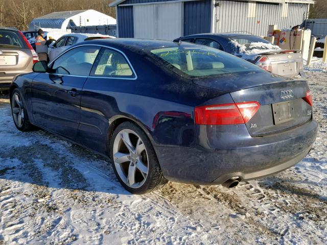 WAUDK78T29A035033 - 2009 AUDI A5 QUATTRO BLUE photo 3