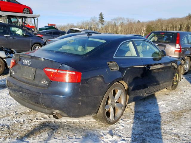 WAUDK78T29A035033 - 2009 AUDI A5 QUATTRO BLUE photo 4