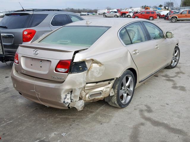 JTHBE1KS1B0053791 - 2011 LEXUS GS 350 GOLD photo 4