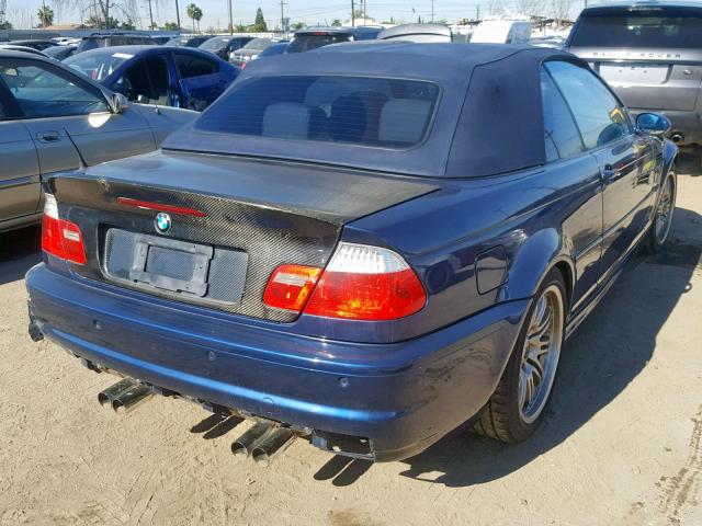 WBSBR93415PK08980 - 2005 BMW M3 BLUE photo 4