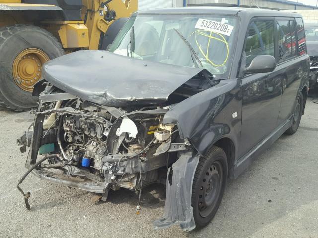 JTLKT324964060625 - 2006 TOYOTA SCION XB BLACK photo 2