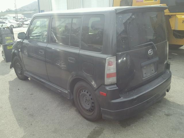 JTLKT324964060625 - 2006 TOYOTA SCION XB BLACK photo 3