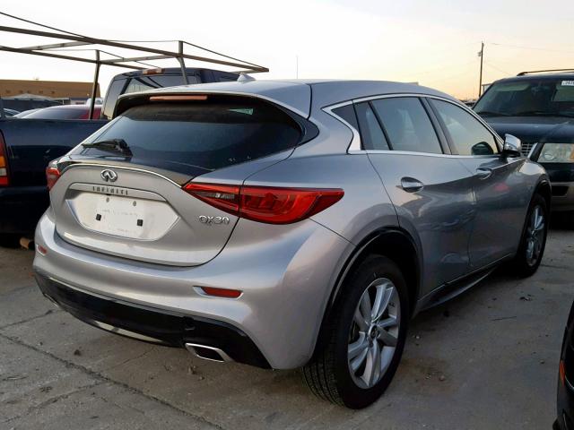 SJKCH5CP6JA058795 - 2018 INFINITI QX30 BASE GRAY photo 4