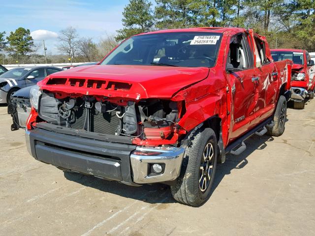 5TFHW5F10GX517198 - 2016 TOYOTA TUNDRA CRE RED photo 2