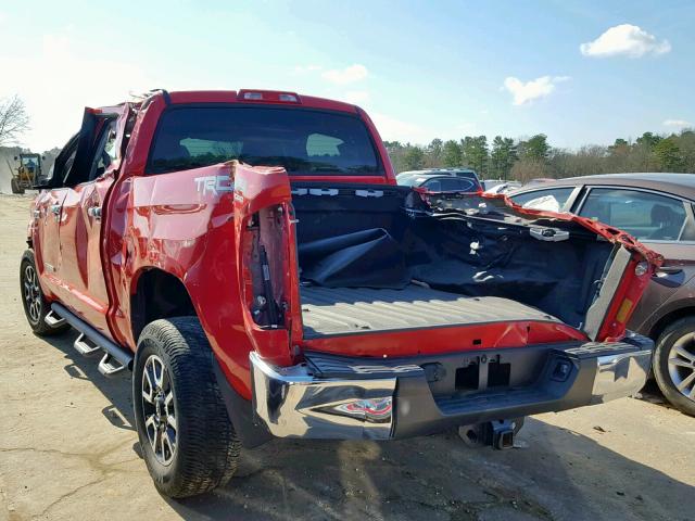 5TFHW5F10GX517198 - 2016 TOYOTA TUNDRA CRE RED photo 3