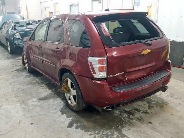 2CNDL937986061397 - 2008 CHEVROLET EQUINOX SP MAROON photo 3