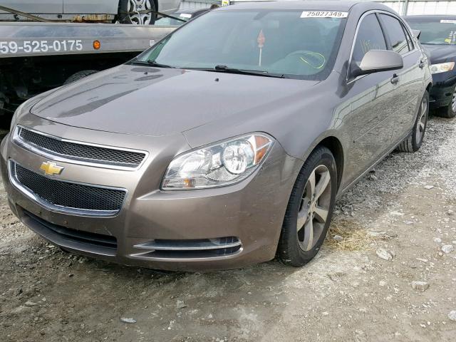 1G1ZC5EU9BF292277 - 2011 CHEVROLET MALIBU 1LT GRAY photo 2