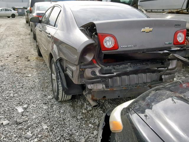 1G1ZC5EU9BF292277 - 2011 CHEVROLET MALIBU 1LT GRAY photo 3