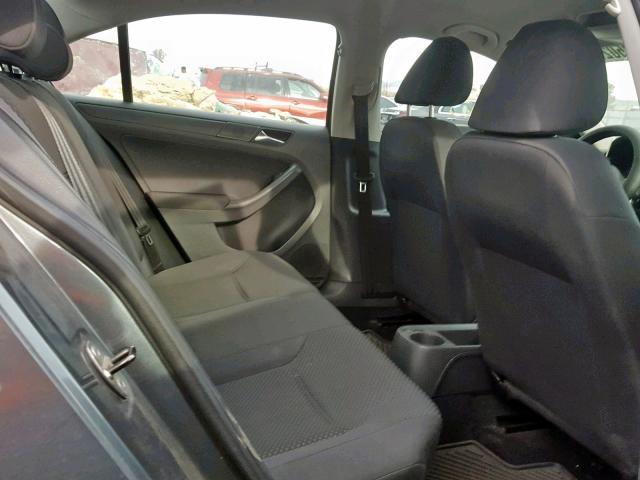 3VW2K7AJ5CM308623 - 2012 VOLKSWAGEN JETTA BASE 灰色 照片 6