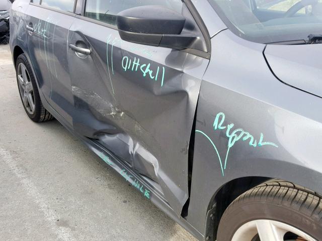 3VW2K7AJ5CM308623 - 2012 VOLKSWAGEN JETTA BASE 灰色 照片 9