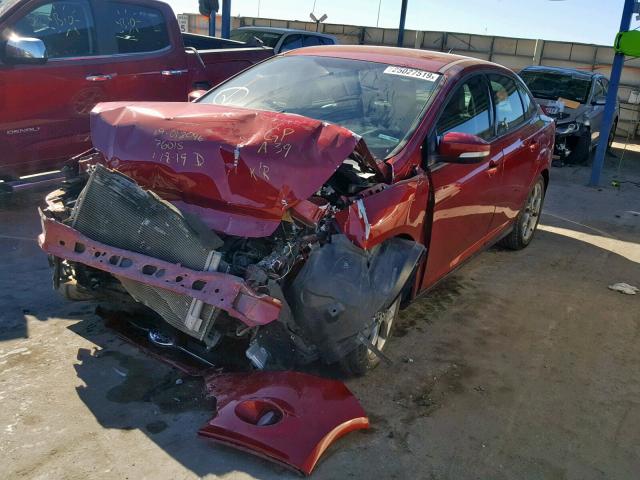 1FADP3F25EL443960 - 2014 FORD FOCUS SE MAROON photo 2