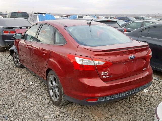 1FADP3F25EL443960 - 2014 FORD FOCUS SE MAROON photo 3