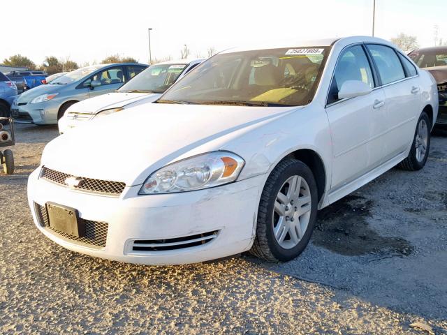 2G1WB5E38G1179450 - 2016 CHEVROLET IMPALA LIM WHITE photo 2