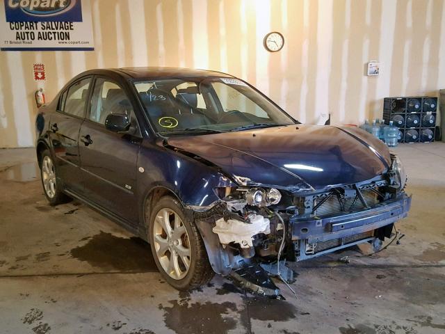 JM1BK324X81185944 - 2008 MAZDA 3 S BLUE photo 1